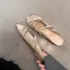 Pantuflas de Baotou para Mujer 2026 Verano Nuevo Estilo Exteriores Estilo Francés Elevadoras Con Faldas Planos Slip-On Sandalias Elegantes