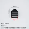 Suministro en stock de hebilla curva de plástico, hebilla de ajuste para mochila, hebilla de escalera en forma de arco, hebilla de cuatro posiciones para cincha, accesorios de cincha para mochila escolar