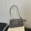 Moda Coreana para el Trabajo Color Sólido para Mujer 2026 Hebilla de Cinturón Bolso Exquisito Tipo Baguette de Gran Capacidad para Hombro