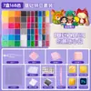 Kit de contas com 264 cores em estoque, pacote completo de materiais, quebra-cabeça DIY 3D com contas de fusão, brinquedo educativo