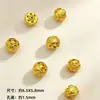 Prata S925 banhada a ouro padrão de nuvem antiga contas espaçadoras de lanterna acessórios para pulseira DIY contas soltas acessórios de joia acessórios de conta para cintura