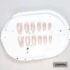 24 PIEZAS Colección de Arte para Uñas Bestseller Transfronterizo Navidad Halloween Flor Uñas Portátiles Ojo de Gato Halloween Piezas de Uñas Portátiles