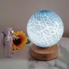 Suministrado Directamente por el Fabricante, Luz de Noche de Luna de Cristal, Adornos Decorativos Navideños y de San Valentín, Luz de Noche de Regalo Atmosférica