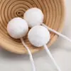 En Stock Bufanda/Gorro de Cachemir con Pompón de 3 cm y Lazo con Hilo y Bola de Hilo Hecho a Mano Pompón Grande Bola de Felpa para DIY