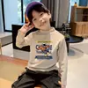 Forro Polar Térmico Infantil para Niñas Cuello Semi-Alto Casual Capa Base Estudiante Otoño/Invierno Nuevo Estilo Cálido Manga Larga Versátil
