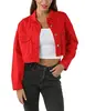 Fábrica de Origem ODM de Lote Pequeno Jaqueta Jeans Feminina Jaqueta Jeans Feminina Fábrica Personalizada Personalização