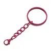 Llavero Pintado de Colores Cadena para Llavero Colgante Cierre de Langosta DIY Muñeca Colgante Pequeño Accesorios para Llavero