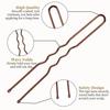 Clip en U Europeo y Americano Pin de Cabeza de Bola Aguja de Inserción Decoración Negro Herramienta para el Cabello de Estudio Fotográfico Clip Fijo de Acero en Forma de U Horquilla