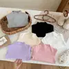 Camiseta Base de Cuello Medio para Niños Otoño e Invierno Clase A para Niños y Niñas, Manga Larga Gruesa Cálida con Cuello Medio Fruncido