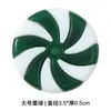 Decoraciones navideñas transfronterizas, adornos de cuentas de caramelo, colgantes para árbol de Navidad, adornos de caramelo acrílicos de molino de viento bicolor