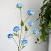 Buquês de Flores de Rosa Artificiais, Rosas Chá, Arranjos de Chão para Casamento, Flores Artificiais, Flores Artificiais Atacado, Rosas Altas Pequenas de Haste Longa