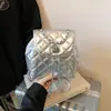 Mochila de Cadena Rombo Inspirada en el Diseño 2026 Nuevo Bolso Cubo de Primavera Textura de Alta Calidad Bolso de Moda para Viajes para Mujeres