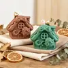Vela Perfumada Casa Navideña Decoración Atmósfera Navideña Adornos Vela con Forma de Regalo Fragancia Creativa Venta al por Mayor