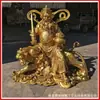 Latão Deus da Riqueza Zhao Gongming Estátua de Buda Montando Tigre Deus da Riqueza 38 88cm Deus da Riqueza Estátua de Bronze Fabricante