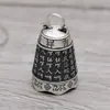 Venta al por mayor de fábrica Joyería de pie de plata S990 Colgante de campana Cadena para suéter Colgante de campana retro de plata tailandesa