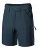 Pantalones Cortos Deportivos de Trabajo para Hombre de 7 Pulgadas Elásticos Impermeables para Senderismo con Cintura Elástica