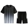 Trajes Deportivos para Hombres y Mujeres, Verano de Secado Rápido Hielo Seda Manga Corta Pantalones Cortos, Camisetas, Baloncesto, Fútbol, Correr, Ropa de Playa