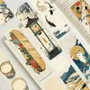 Marcadores Qiyu 30 Dibujos Animados Retro Estilo Japonés Esquina Redondeada Marcadores Originales DIY Estudiante Lectura Libro Decoración Etiquetas