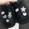 Accesorios para Zapatos Croc, Flores para Zapatos, Flores de Gelatina de Corazón, Decoración para Empeine de Zapatos de Mariposa, Hebillas Desmontables para Zapatos Estilo Xiaohongshu