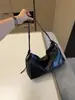 Bolsa de ombro e transversal em couro de ovelha curtido vegetal de camada superior para mulheres, bolsa de axila de grande capacidade para o dia a dia