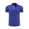Camiseta polo publicitaria de cultura corporativa con logo de supermercado, ropa de trabajo corporativa, manga corta con solapa.