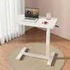 Escritorio de computadora móvil con altura ajustable, escritorio de oficina para estudiar de pie, mesa auxiliar para sofá perezoso, mesita de noche simple para dormitorio