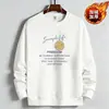 Sudadera de punto con estampado para hombre Invierno Popular Polar Moda Marca Cuello redondo Sudadera Cálida Versátil Camiseta básica para hombre