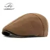 Gorros de Lana para Hombre, Boinas de Otoño e Invierno, Estilo Retro Británico, Gorras Casuales Adelante para Mujer, Gorras de Béisbol Cálidas con Forro de Polar, Modernos