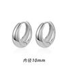Pendientes de Aleación de Titanio Dorado con Superficie Lisa para Mujer, Pendientes de Acero Inoxidable de Lujo de Gama Alta Nicho Otoño e Invierno Venta al por Mayor