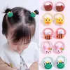 Lindos elásticos para el pelo de niños que no dañan el cabello, anillos de pulgar de dibujos animados de verano para bebés con cabello fino, elásticos para el pelo al por mayor