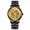 Explosiones de comercio exterior calendario de moda reloj para hombre reloj para hombre banda de acero no mecánico negocio reloj de dragón chino una generación de pelo