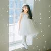 Vestido de Princesa para Meninas, Novo Estilo de Primavera, Saia Rodada, Leve Luxo Transfronteiriço, Vestido Elegante para Anfitriã, Vestido de Primeiro Aniversário Infantil, Vestido de Princesa
