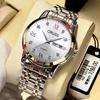 Relojes de comercio exterior transfronterizo, relojes para hombre, relojes impermeables para hombre, relojes con correa de acero, relojes de cuarzo con doble calendario, relojes de moda al por mayor