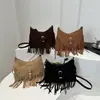 Bolso Tote de Correas Anchas con Borlas de Moda para Mujer 2026 Nuevo Bolso de Mano Elegante Bolso de Hombro Bolso Cruzado de Moda