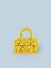 2024 Nuevo maletín de cuentas hecho a mano para mujer, precioso bolso cuadrado, informal, bandolera de hombro, bolso de mano con acabado