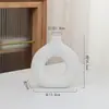 Vaso de Cerâmica Estilo Escandinavo Ins Vaso Círculo Enfeites Criativos para Casa Sala de Estar Artesanato de Cerâmica Enfeites Transfronteiriços
