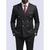 Exportación Transfronteriza Talla Europea de Amazon para Hombre Traje Casual de Doble Botonadura Chaqueta de Traje Formal de Negocios para Hombre