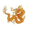 Broche Retro Forma de Dragón Volador de Dibujos Animados con Goteo de Aceite para Hombres y Mujeres, Versátil Personalizado para Traje, Abrigo, Accesorios, Joyería con Pin