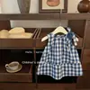 Vestido de verano nuevo para bebé hermana pequeña 2026, vestido de capullo bordado para niñas, elegante vestido sin mangas para bebé niña, moderno