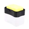 Dispensador de jabón para platos 2 en 1 con soporte PP Orginal Personalizable Plato de jabón con drenaje