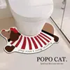 Alfombrilla para pies de inodoro con forma de U Dachshund Barro de Diatomeas Baño Absorbente de Agua Secado Rápido Alfombrilla para pies Resistente a Manchas Resistente al Desgaste Antideslizante Alfombrilla sin Lavado