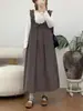 Vestido Regata Japonês Ruffle Decote U Solto para Verão 2026 para Mulheres Vestido Casual Reto Emagrecedor Venda por Atacado