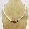 Collar de perlas de imitación de 8 mm Cadena para el cuello transfronteriza Europa y Estados Unidos collar de perlas corto cadena de clavícula simple para mujer una generación de cabello