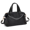 Bolsa de Mão de Couro Encerado Retrô 2026 Novo Estilo Versátil Uma Alça Transversal Bolsa Feminina Grande Capacidade Casual Bolsa Boston