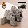 Tênis Esportivos para Meninas 2025 Primavera & Outono Novos Sapatos para Meninos Sapatos de Papai Infantis Malha Respirável Casual Tênis de Corrida