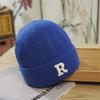 Sombrero para Mujer Nuevo Cálido Sombrero de Lana R-Label Estilo Coreano Moderno Baotou Versátil Sombrero Tejido Sombrero de Propietario Sombrero de Piel de Melón para Hombre Venta al por Mayor