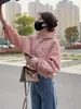 Primavera 2026 Nueva Chaqueta Súper Elegante para Mujer Corta y Versátil Cortavientos Fina con Capucha y Cordón Impermeable