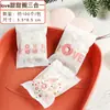 Bolsa de empaque para galleta crujiente de fecha de leche copo de nieve 5.5*8.5 bolsa de sellado para máquina de galletas de corbata de vaca para hornear bolsa transparente esmerilada para té perfumado