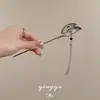 Grampo de Cabelo com Franja de Leque Super Fada Novo Grampo Chinês de Alta Qualidade Acessórios de Headwear Antigo Hanfu para Mulheres Acessórios de Saia de Cavalo Headwear
