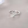 Anillo de Plata de Ley S925 con Letra Moda Elegante Lujo Accesible Diseño de Nicho Dedo Índice 2022 Nuevo Estilo Caliente de Moda